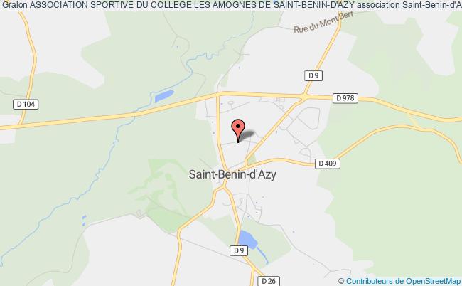 plan association Association Sportive Du College Les Amognes De Saint-benin-d'azy Saint-Benin-d'Azy