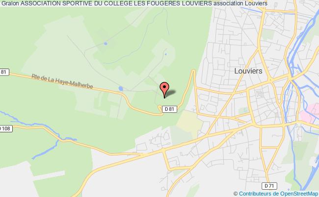 plan association Association Sportive Du College Les Fougeres Louviers Louviers
