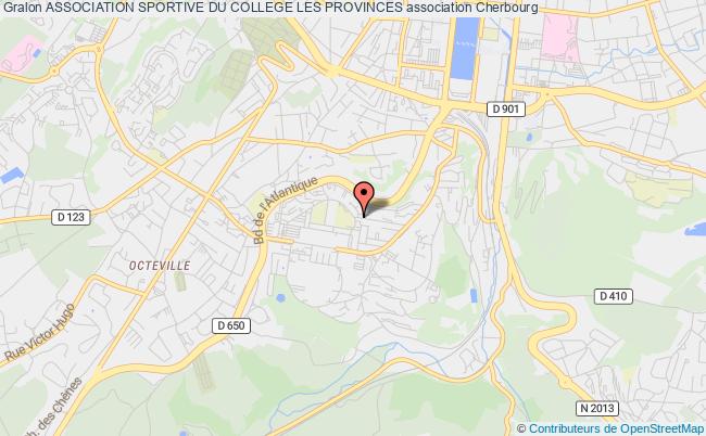 plan association Association Sportive Du College Les Provinces Cherbourg-Octeville