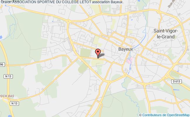 plan association Association Sportive Du College Letot Bayeux