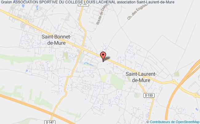 plan association Association Sportive Du College Louis Lachenal Saint-Laurent-de-Mure
