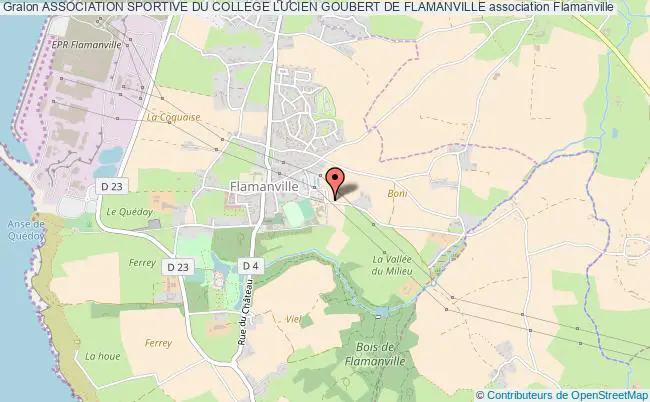 plan association Association Sportive Du College Lucien Goubert De Flamanville Flamanville