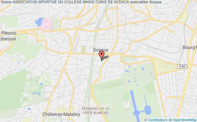plan association Association Sportive Du College Marie Curie De Sceaux Sceaux