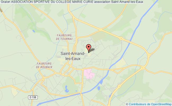plan association Association Sportive Du College Marie Curie Saint-Amand-les-Eaux