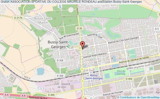 plan association Association Sportive Du College Maurice Rondeau Bussy-Saint-Georges