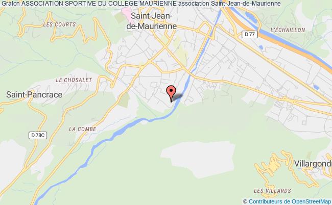 plan association Association Sportive Du College Maurienne Saint-Jean-de-Maurienne