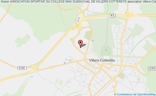 plan association Association Sportive Du College Max Dussuchal De Villers-cotterets Villers-Cotterêts