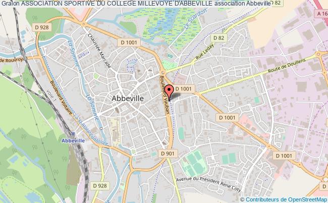 plan association Association Sportive Du College Millevoye D'abbeville Abbeville