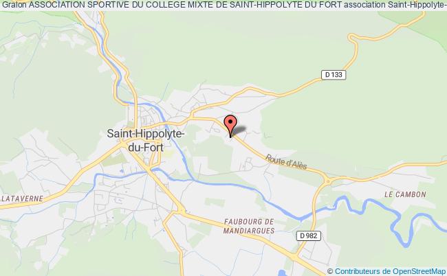 plan association Association Sportive Du College Mixte De Saint-hippolyte Du Fort Saint-Hippolyte-du-Fort