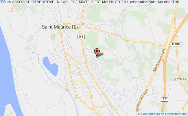 plan association Association Sportive Du College Mixte De St Maurice L'exil Saint-Maurice-l'Exil