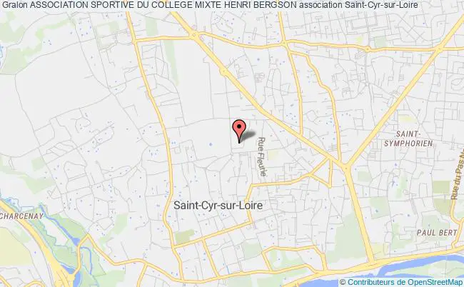 plan association Association Sportive Du College Mixte Henri Bergson Saint-Cyr-sur-Loire