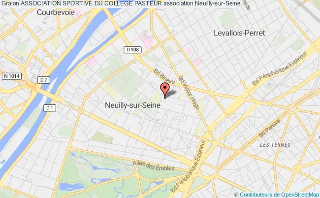 plan association Association Sportive Du College Pasteur Neuilly-sur-Seine