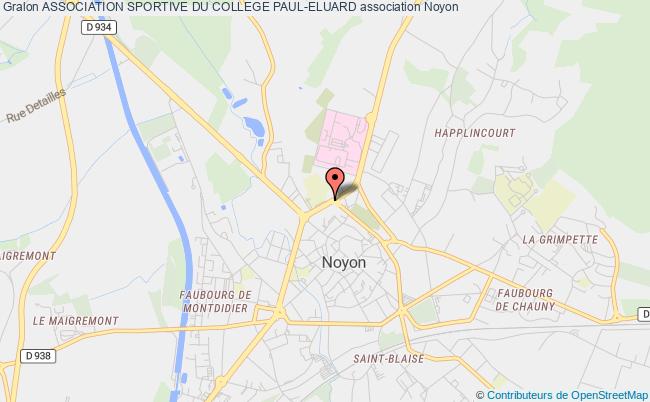 plan association Association Sportive Du College Paul-eluard Noyon