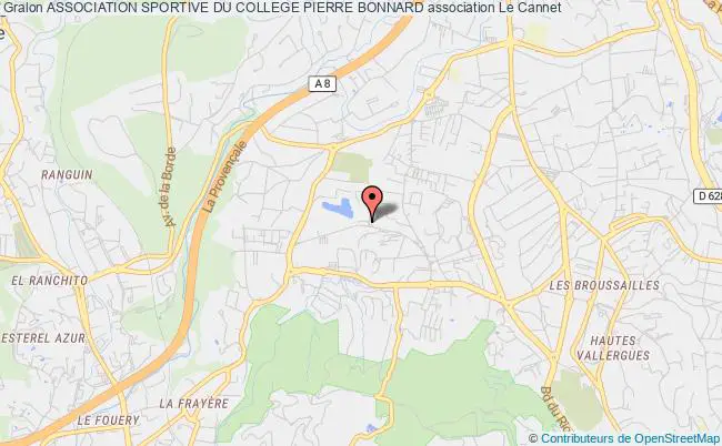 plan association Association Sportive Du College Pierre Bonnard Le    Cannet