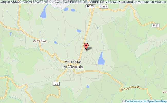 ASSOCIATION SPORTIVE DU COLLEGE PIERRE DELARBRE DE VERNOUX