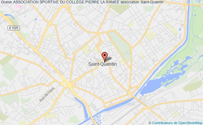 plan association Association Sportive Du College Pierre La Ramee Saint-Quentin
