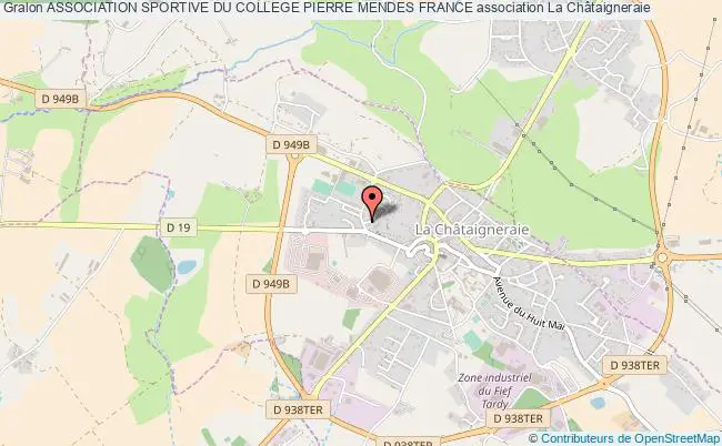 plan association Association Sportive Du College Pierre Mendes France La    Châtaigneraie
