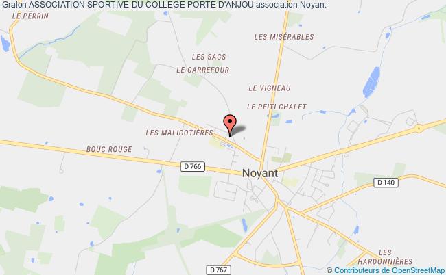 plan association Association Sportive Du College Porte D'anjou Noyant-Villages