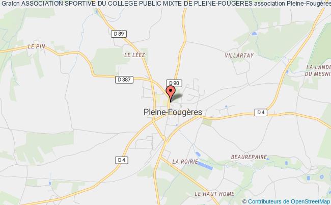 plan association Association Sportive Du College Public Mixte De Pleine-fougeres Pleine-Fougères