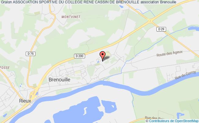 plan association Association Sportive Du College Rene Cassin De Brenouille Brenouille