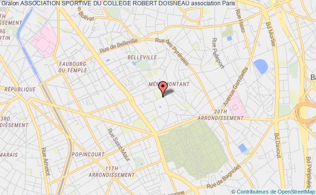 plan association Association Sportive Du College Robert Doisneau Paris