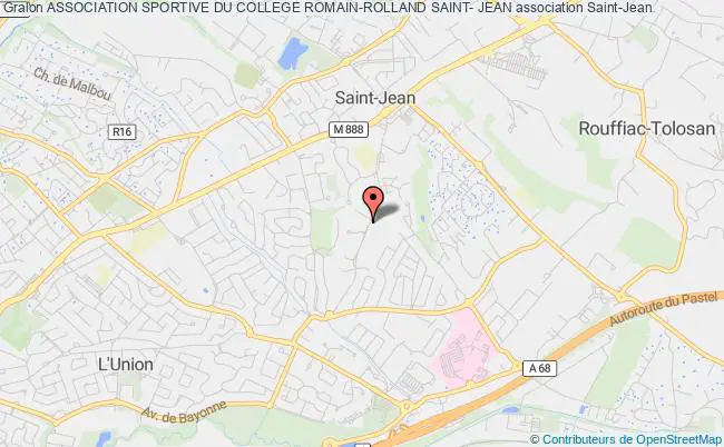 plan association Association Sportive Du College Romain-rolland Saint- Jean Saint-Jean