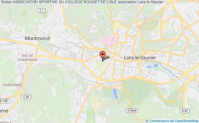 plan association Association Sportive Du College Rouget De Lisle Lons-le-Saunier