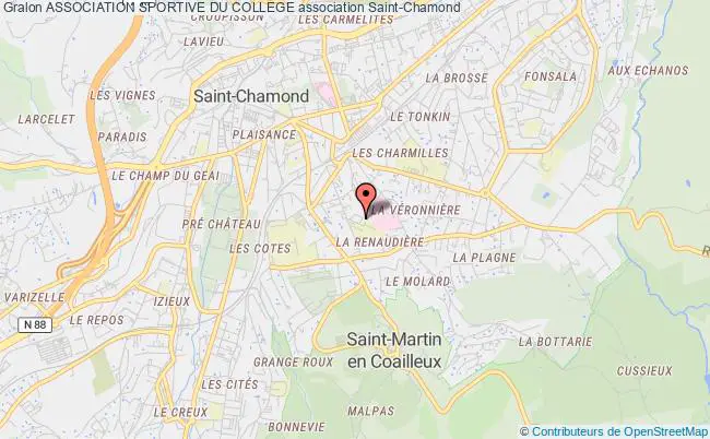 plan association Association Sportive Du College Saint-Chamond
