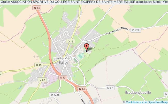 plan association Association Sportive Du College Saint-exupery De Sainte-mere-eglise Sainte-Mère-Église