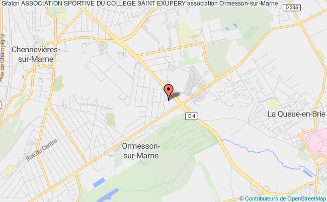 plan association Association Sportive Du College Saint Exupery Ormesson-sur-Marne