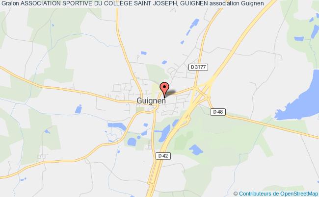 plan association Association Sportive Du College Saint Joseph, Guignen Guignen