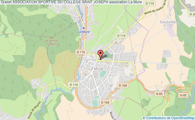 plan association Association Sportive Du College Saint Joseph La    Mure