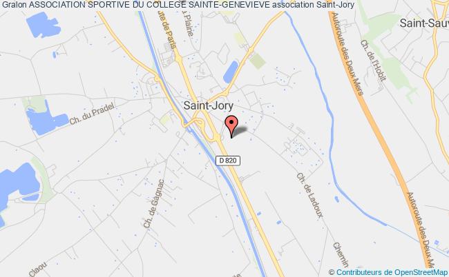 plan association Association Sportive Du College Sainte-genevieve Saint-Jory
