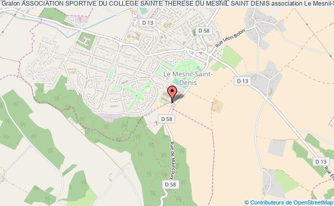 plan association Association Sportive Du College Sainte Therese Du Mesnil Saint Denis Le    Mesnil-Saint-Denis