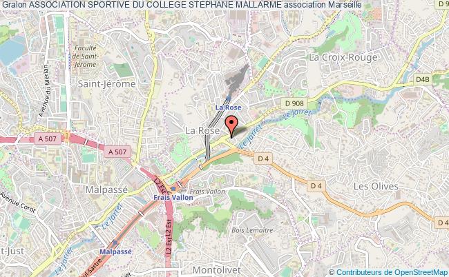 plan association Association Sportive Du College Stephane Mallarme Marseille