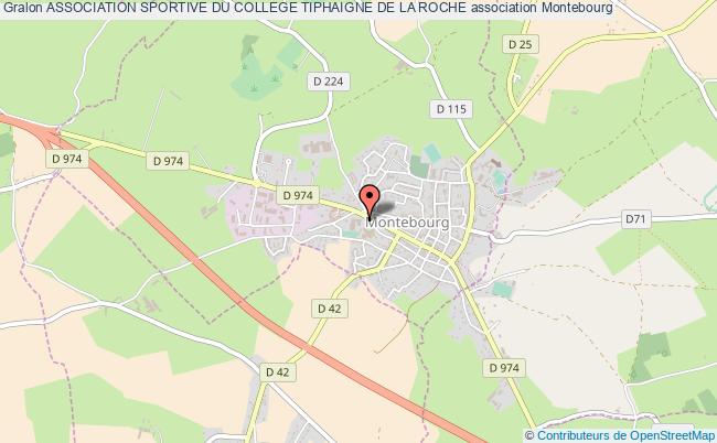 plan association Association Sportive Du College Tiphaigne De La Roche Montebourg
