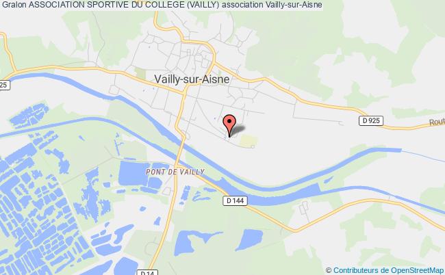 plan association Association Sportive Du College (vailly) Vailly-sur-Aisne