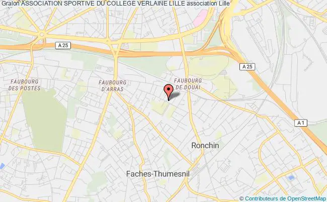plan association Association Sportive Du College Verlaine Lille Lille