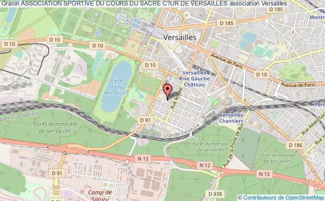 plan association Association Sportive Du Cours Du Sacre C?ur De Versailles Versailles