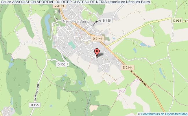 plan association Association Sportive Du Ditep ChÂteau De NÉris Néris-les-Bains