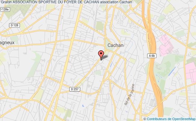 plan association Association Sportive Du Foyer De Cachan Cachan
