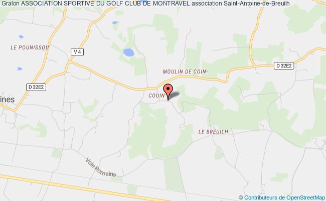 plan association Association Sportive Du Golf Club De Montravel Saint-Antoine-de-Breuilh