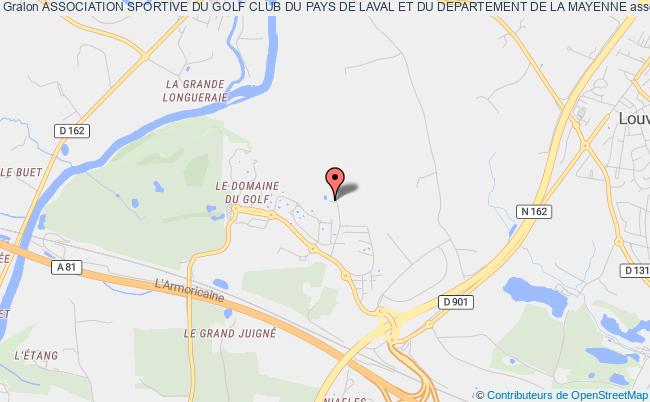 plan association Association Sportive Du Golf Club Du Pays De Laval Et Du Departement De La Mayenne Changé