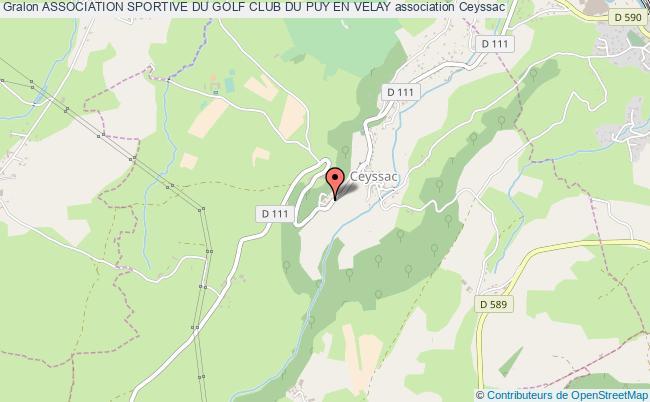 plan association Association Sportive Du Golf Club Du Puy En Velay Ceyssac