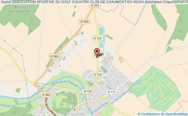 plan association Association Sportive Du Golf Country-club De Chaumont En Vexin Chaumont-en-Vexin