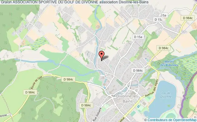 plan association Association Sportive Du Golf De Divonne Divonne-les-Bains
