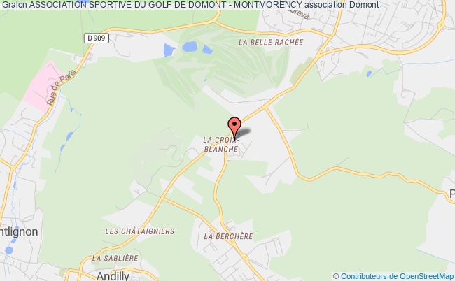 plan association Association Sportive Du Golf De Domont - Montmorency Domont