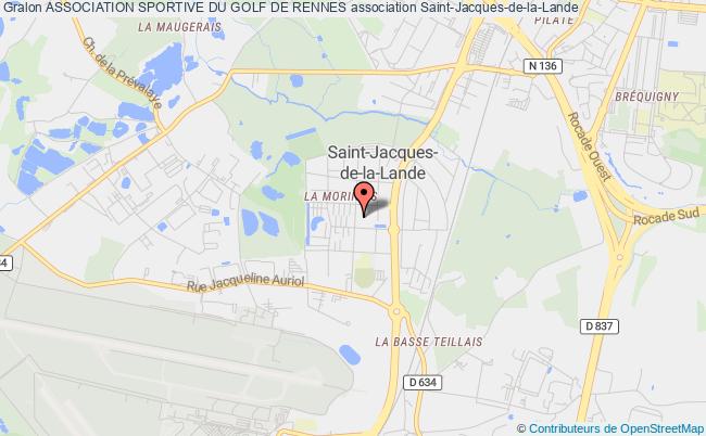 plan association Association Sportive Du Golf De Rennes Saint-Jacques-de-la-Lande