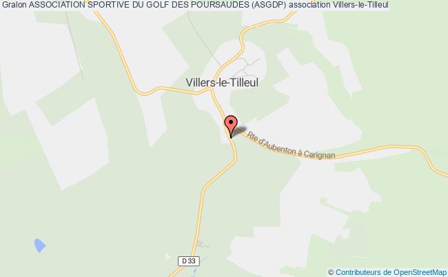 plan association Association Sportive Du Golf Des Poursaudes (asgdp) Villers-le-Tilleul