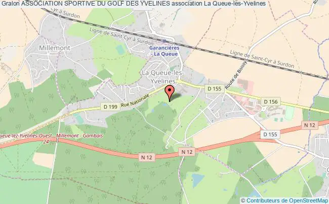 plan association Association Sportive Du Golf Des Yvelines La    Queue-les-Yvelines